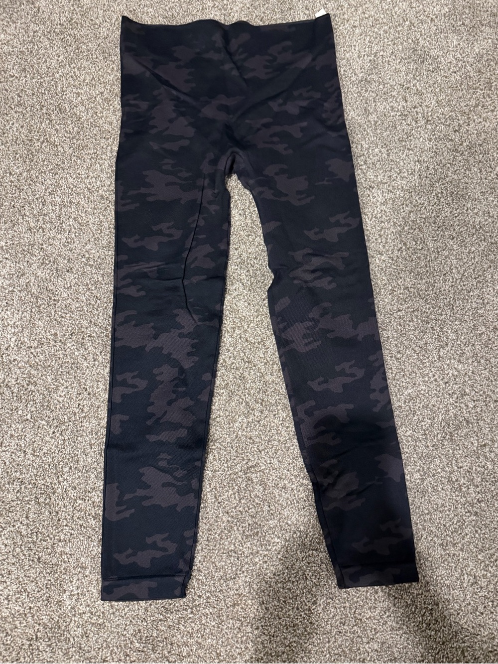 Spanx Black Camo Active Leggings